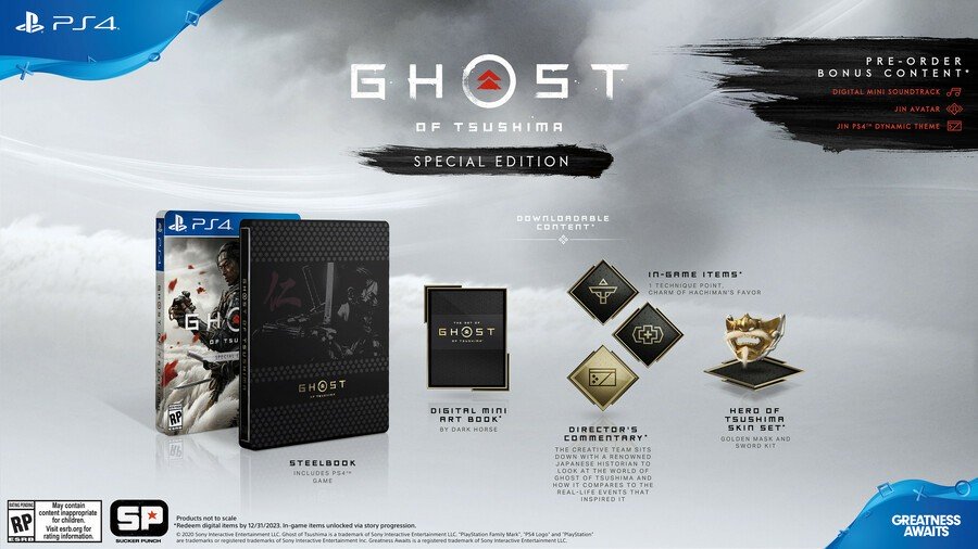 Ghost of Tsushima Sonderedition PS4 PlayStation 4