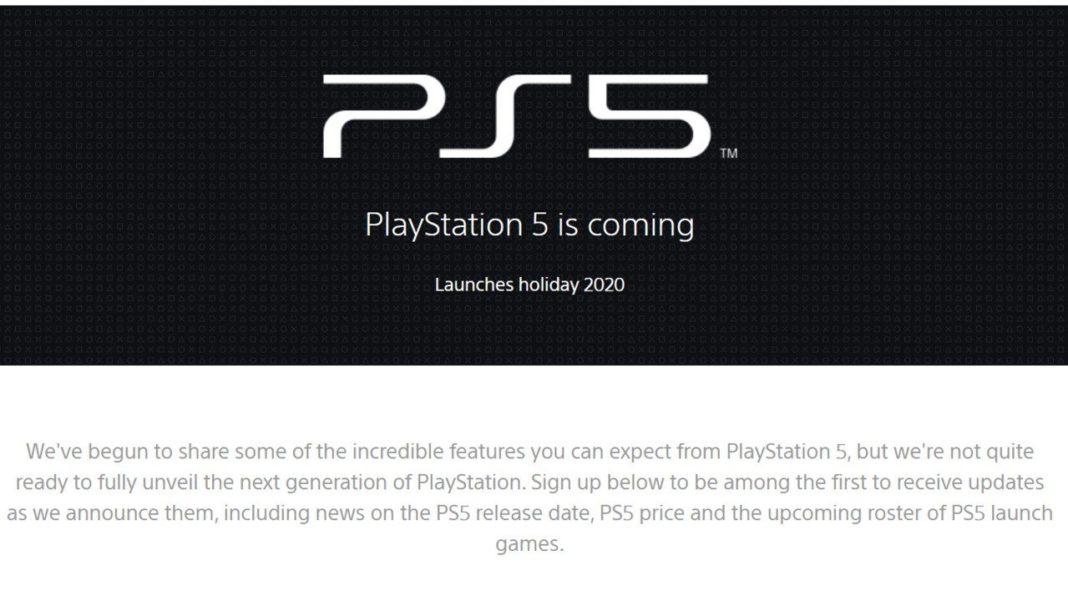 PS5-Seite zur offiziellen PlayStation-Website hinzugefügt, fordert Benutzer auf, sich für Neuigkeiten zu Preis, Erscheinungsdatum und Spielstart anzumelden
