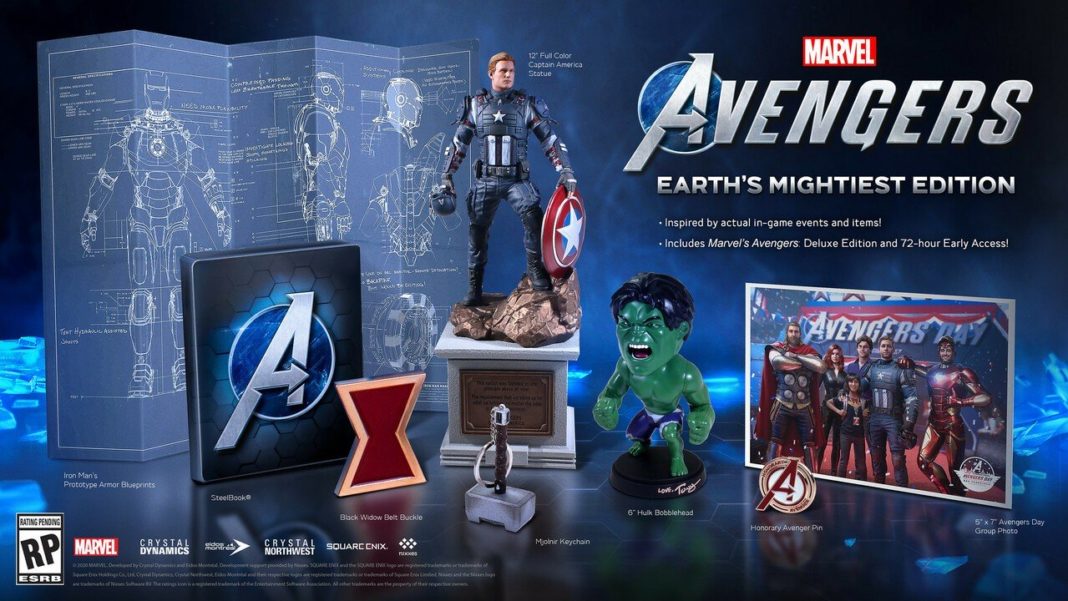 Verschiedene Marvels Avengers PS4-Editionen Detailliertes 72-Stunden-Frühzugriffs- und Outfit-Paket
