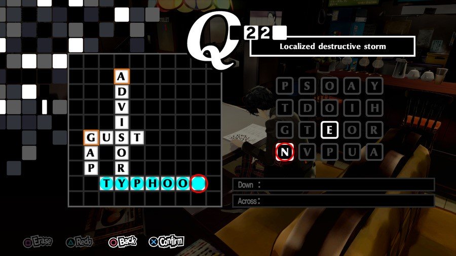 Persona 5 Royal Crossword 22 Antwort
