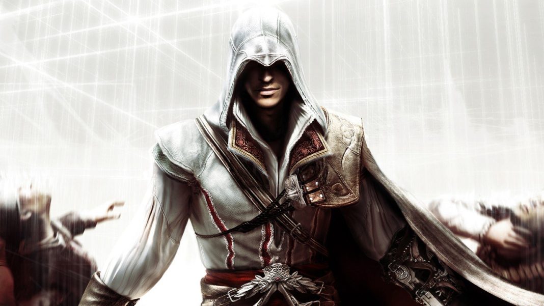 Assassin's Creed Odyssey fügt kostenloses Ezio-Rüstungsset im seltsamen 4-GB-Update hinzu
