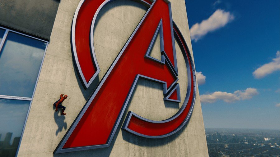 Marvels Spider-Man Avengers Tower PS4 PlayStation 4