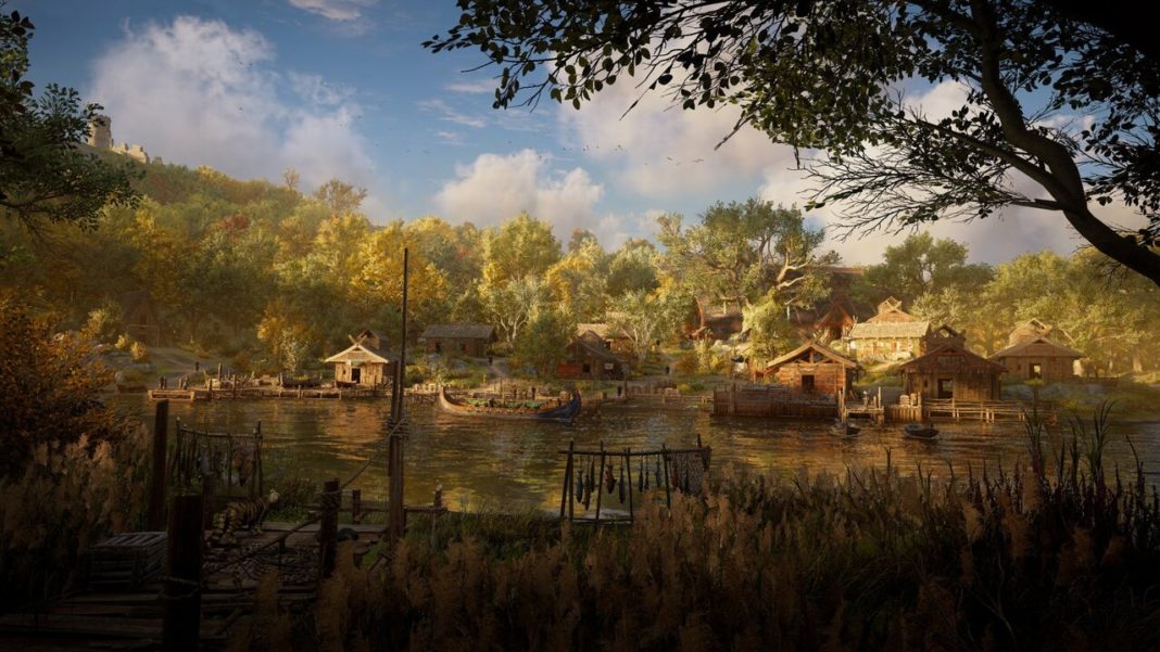 Assassin's Creed Valhalla teilt das Bild einer idyllischen englischen Siedlung
