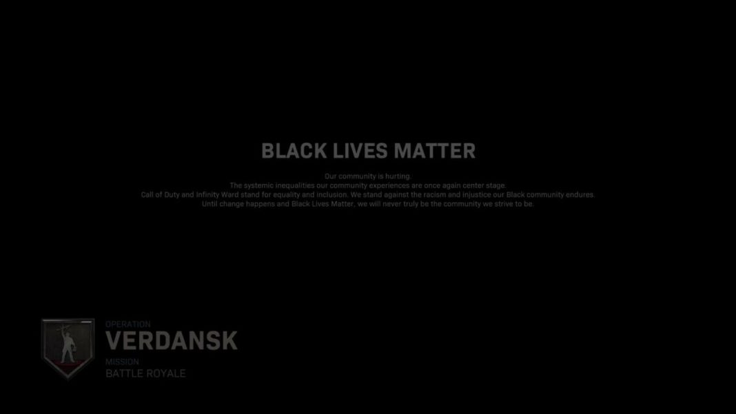 Call of Duty: Modern Warfare fügt Black Lives Matter Screen hinzu
