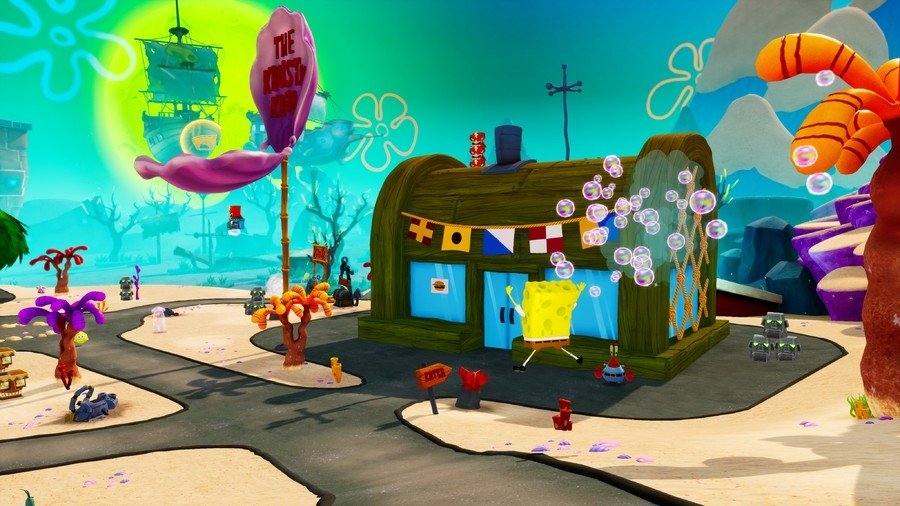 SpongeBob Schwammkopf Kampf um Bikini Bottom Rehydrated Bikini Bottom Sammlerstücke PS4 PlayStation 4
