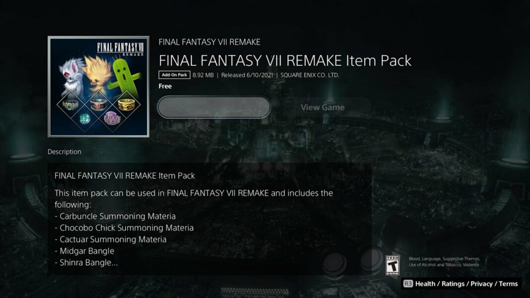 Final-Fantasy-VII-Remake-Intergrade-How-To-Get-The-Free-Item-Pack-DLC