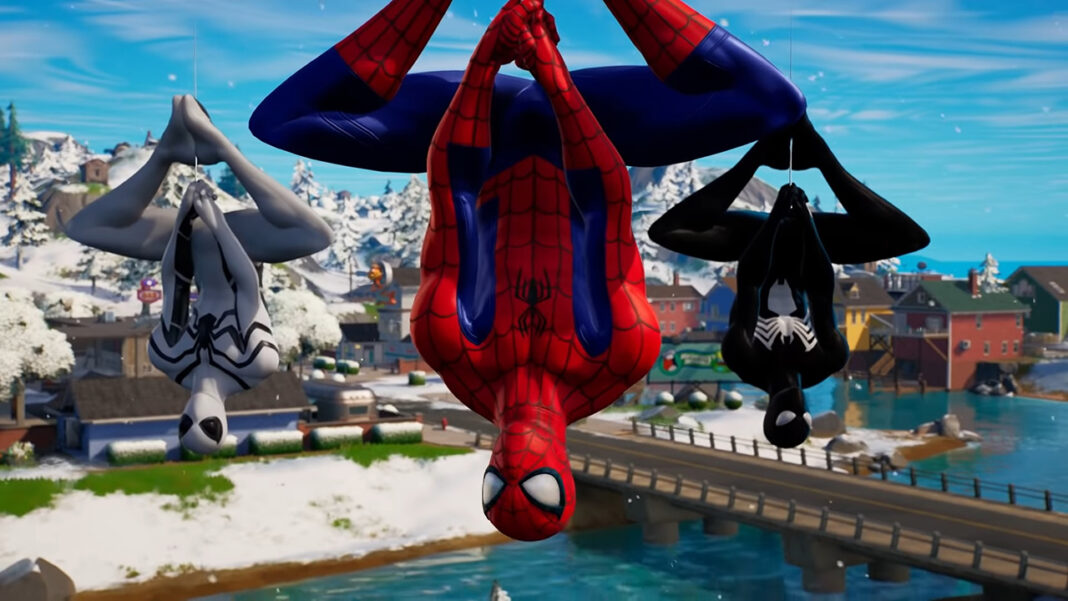 Fortnite Spider-Man web swing