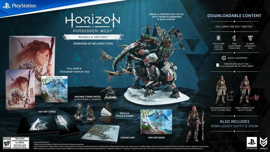 Horizon Forbidden West PS5 PS4 FAQ 7 Regalla Edition