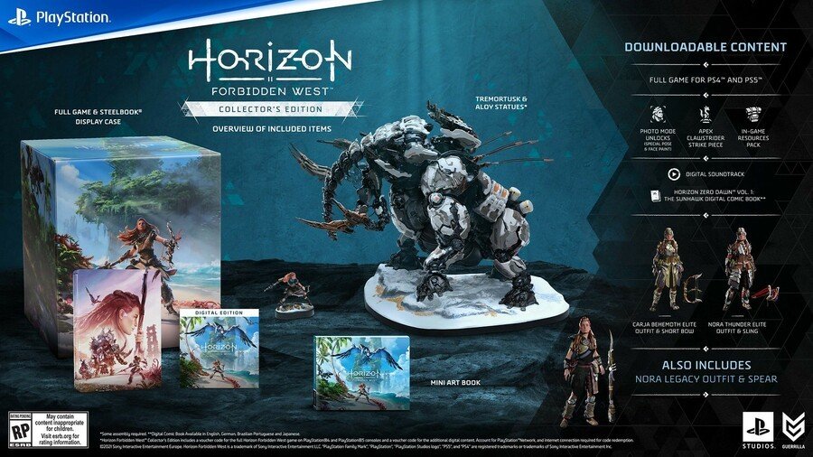 Horizon Forbidden West PS5 PS4 FAQ 6 Collector's Edition