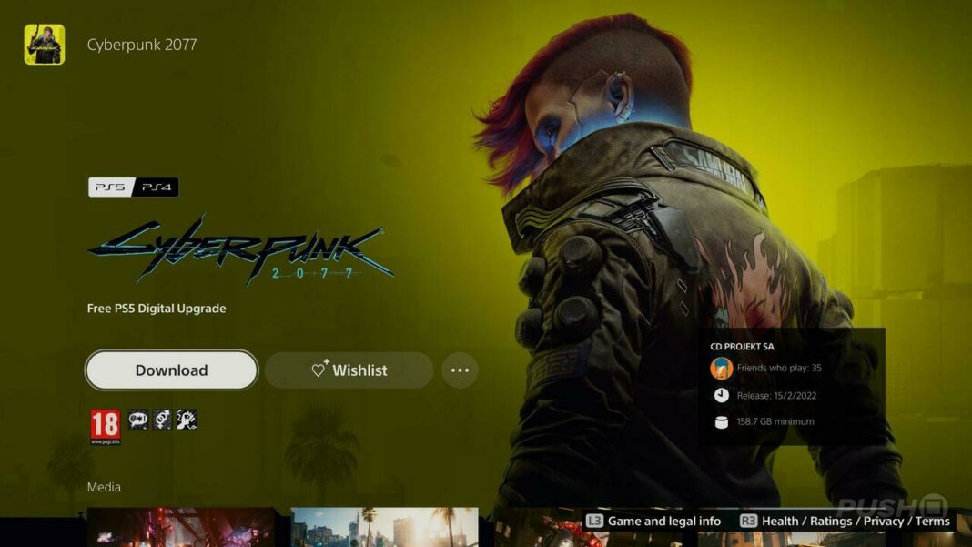 Cyberpunk 2077: Upgrade von PS4 auf PS5
