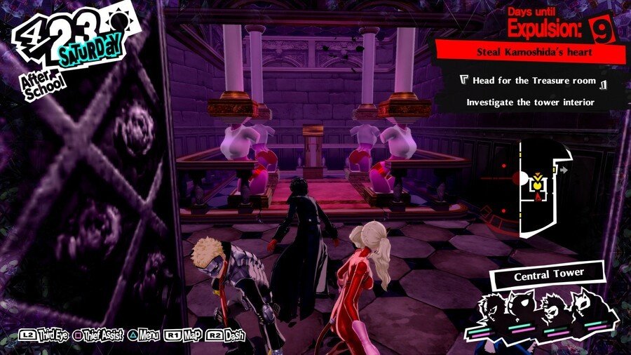 Persona 5 Royal Will Seed-Standorte Kamoshida-Palast