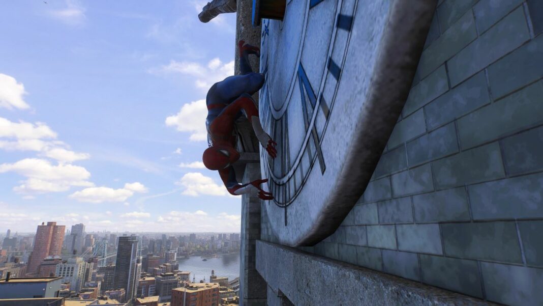 So machen Sie ein Selfie in Spiderman 2
