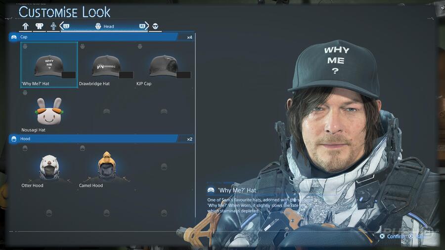 Death Stranding 2: Alle Hüte, Kapuzen und wie man sie führt, Guide 2
