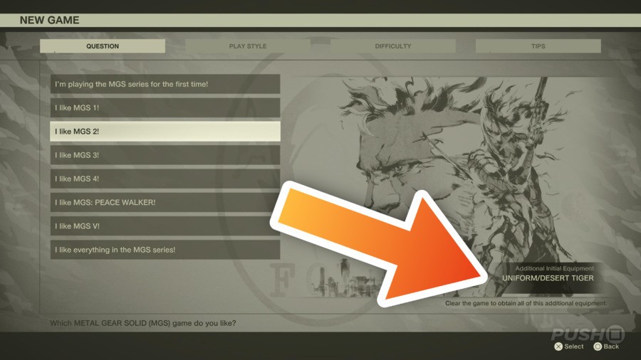 Metal Gear Solid Delta: Alles, was ich mag MGS -Auswahlmöglichkeiten erklärt Guide 3